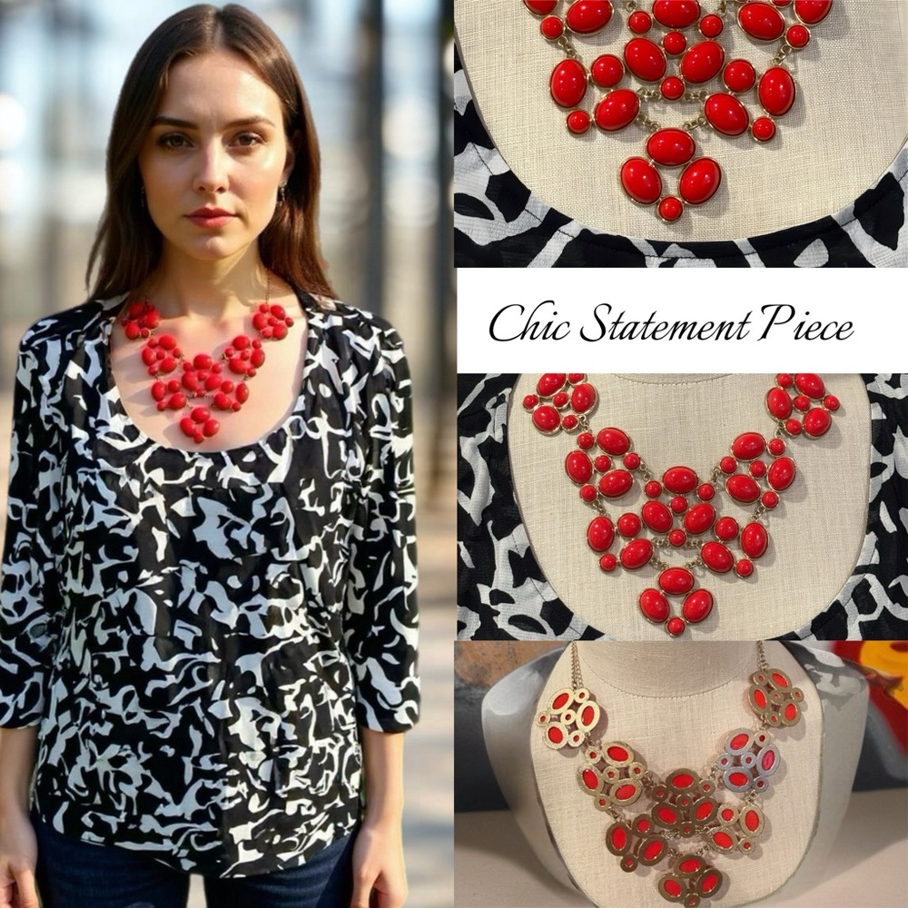 Chic Red Necklace for Women